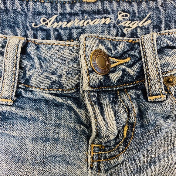 Super Short Denim Jean Shorts - Picture 2 of 3